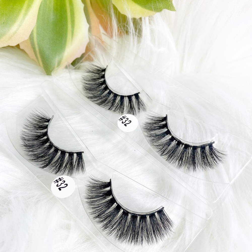 🟡 3/$20 Lot Of 2 Mink False Eyelashes